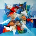 abstract blauw 1