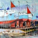 bootjes olieverf